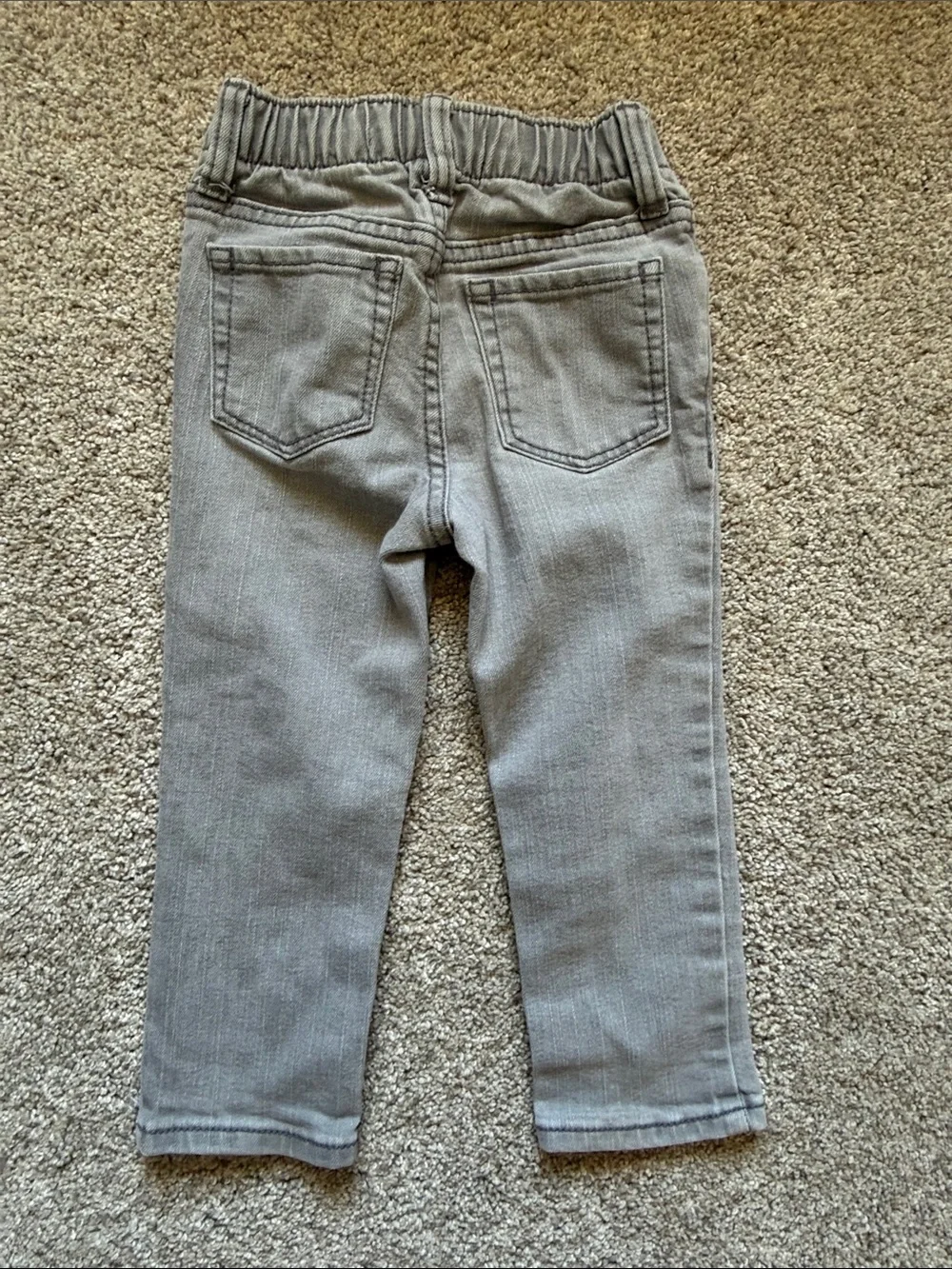 Old Navy Kids Karate Skinny Grey Stretch Denim Jeans Streetwear Versatile 2T